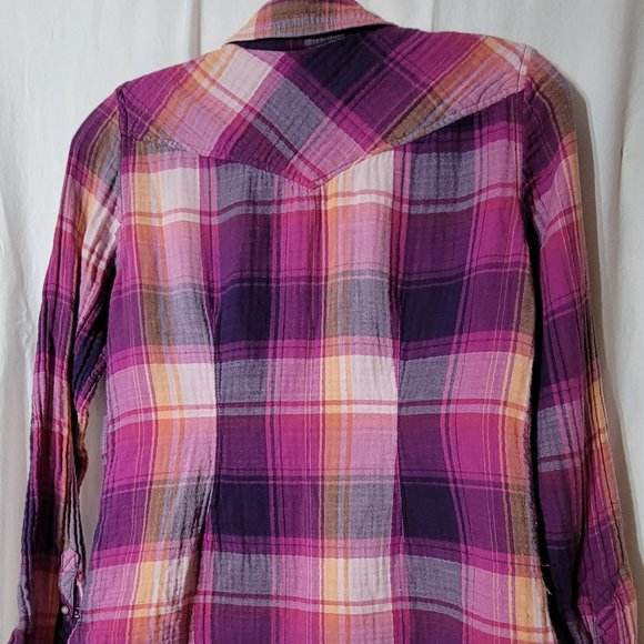 👚LOT OF 2! COMFY Plaid Overshirts Womens Small - Picture 7 of 12